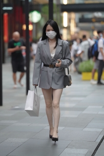【精选街拍】Vol.3291 灰色西装美腿高跟 [168P-2.33GB]