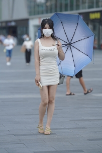 【精选街拍】Vol.2890 白色性感修身裙 [106P-1.01GB]