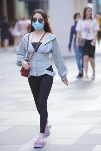 【精选街拍】Vol.2120 瑜伽裤黑白搭配 [78P-882MB]