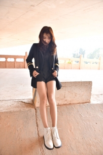 【精选街拍】Vol.1307 紧身黑色短裤 [231P-1.88GB]