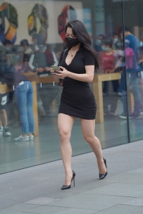 【精选街拍】Vol.3207 黑色紧身包臀裙翘臀 [64P-647MB]