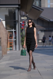 【精选街拍】Vol.2816 气质黑色连衣裙 [127P-1.63GB]